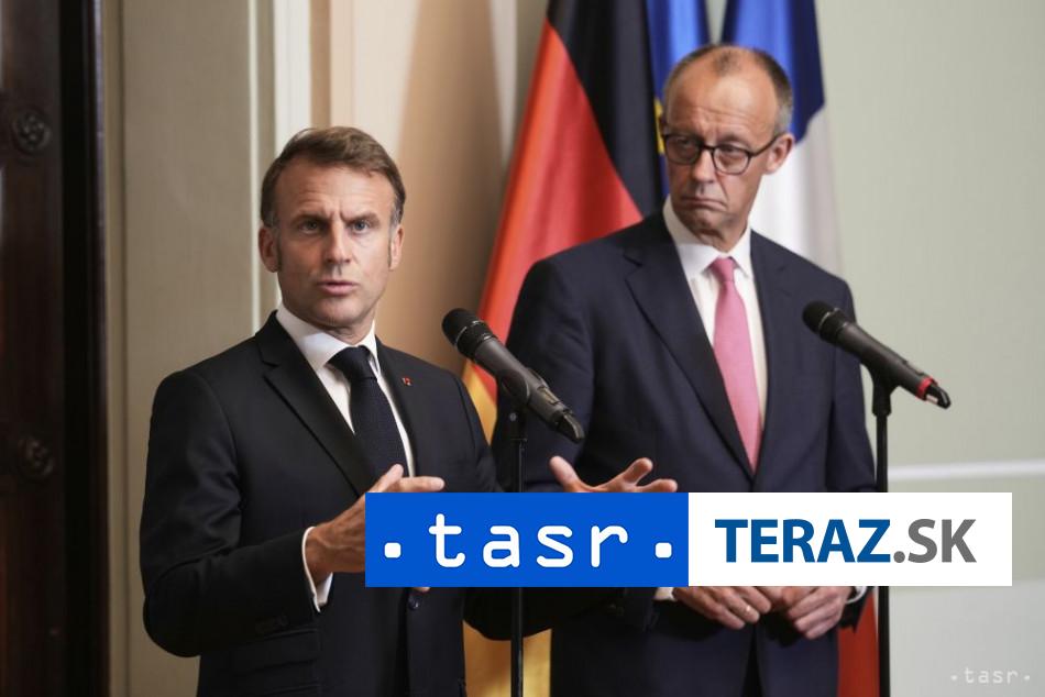 Macron a Merz v Berline vyzdvihli priatelstvo medzi krajinami