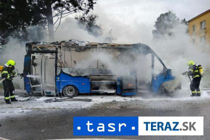 DRAMA V MARTINE Poziar autobusu sposobila porucha