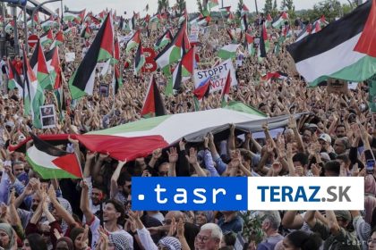 Tisice ludi protestovali vo Frankfurte proti vojne v Gaze