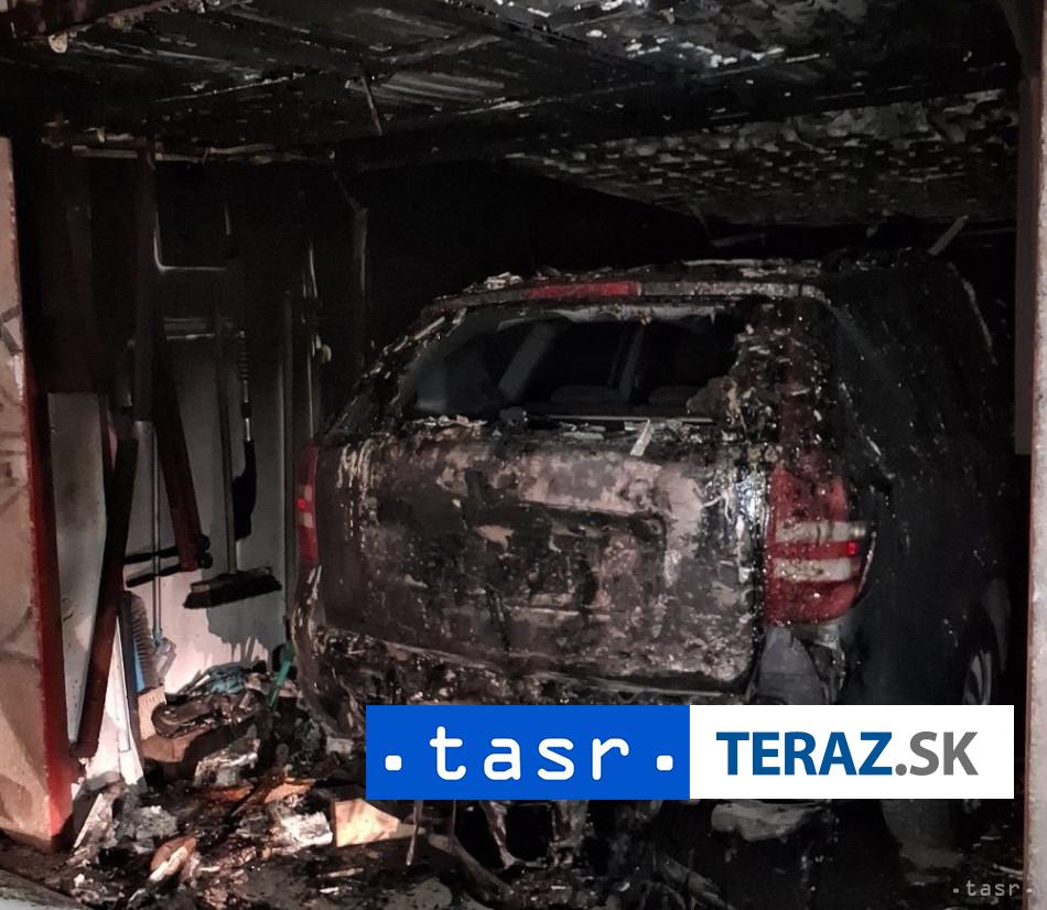 podpalac v ziline v noci vyhorelo auto