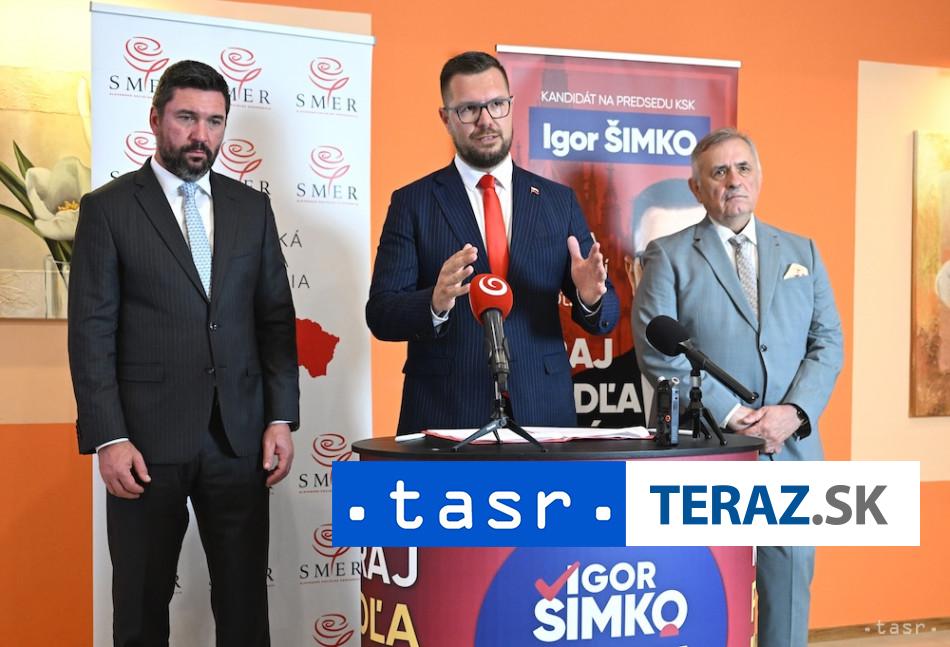 VIDEO Na post predsedu Kosickeho kraja Smer podpori Igora Simka